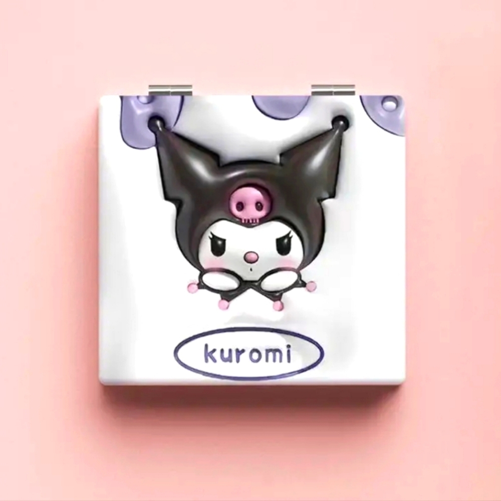 Kuromi Kitty,compact travel mirror